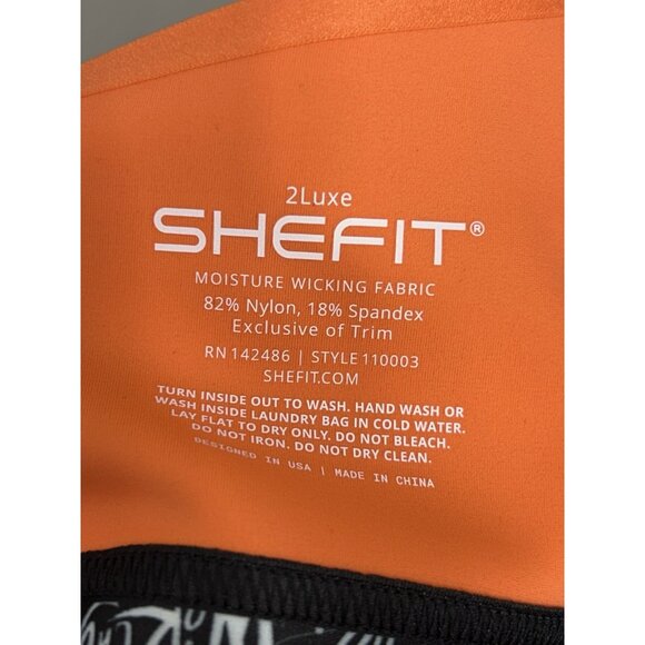 SheFit Flex Sports Bra 2Luxe Orange Believe Limited Edition High Impact NWT - Picture 5 of 5